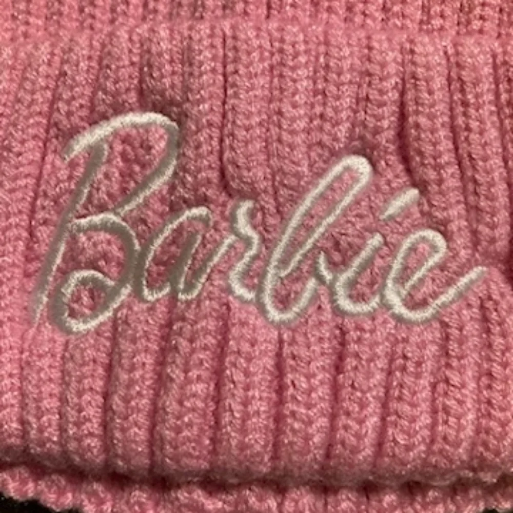 BARBIE PINK BEANIE HAT NWT O/S